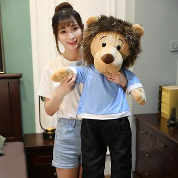 50-125 см Прекрасни Дълги Крака Minomi lion Плюшени Играчки, Плюшени Животни Lee MinHo king lion Huggable Възглавница е Мека Детска Кукла Подарък За момичета