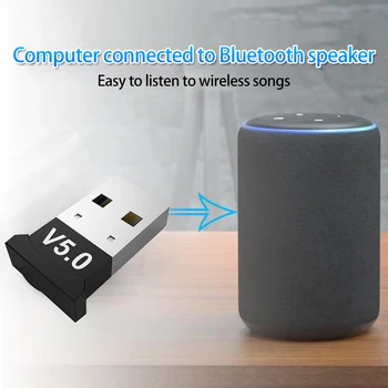 За 4.0 V5 Wireless Bluetooth Adapter USB Interface Bluetooth Music Receiver Transmitter For PC Low-cost Low-power Flexible