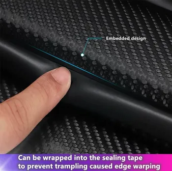 4 Бр, Въглеродни Влакна Колата Перваза на прозореца Протектори Етикети Праг на Анти-надраскване Аксесоари За BMW X1 X2 X3 X4 X5 X6 2016 2018 2020