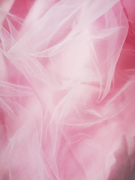 Розов Тюл Tableskirt за сватбена декорация рожден ден на baby shower Party decor Вечеря Съдове 3 нива Покривка Домашен Текстил
