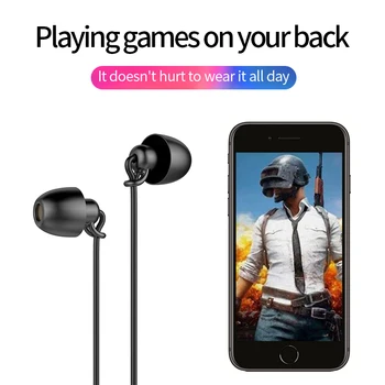 3.5 мека слушалки сън, слушалки type-C за Xiaomi redmi iPhone 7 plus, Huawei, слушалки сън за момчета и момичета наушникипроводные