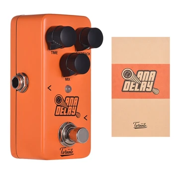 Twinote ANA Delay Mini Digital Delay Guitar Effect Pedal Processsor Full Metal Shell with True Bypass