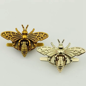 Гореща 5 Цвята Моден Нова Форма на Пчелите Закопчалката Завой Заключване на Метални Оборудване За DIY чанта Чанта в Чантата си