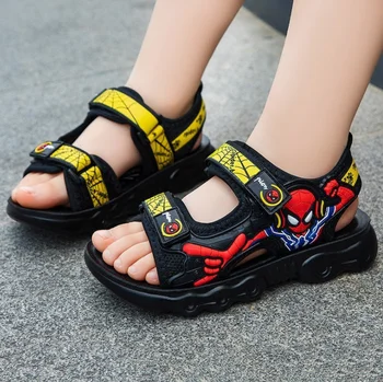 2021 Нова Лятна Детски Обувки Марка Spiderman Boys Ортопедични Сандали, Спортни Сандали от изкуствена кожа Baby Boys Плажни Обувки 1-6 Години