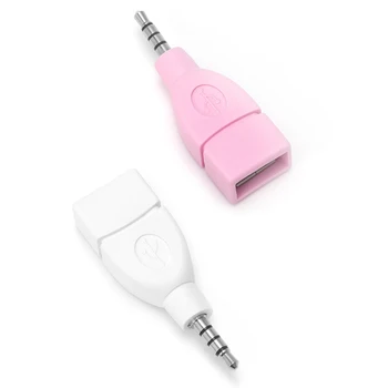 Универсален 3,5 мм Plug Aux Audio Jack Plug To USB 2.0 Женски Конвертор Адаптер