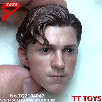 Предварителна продажба на TTTOYS TQ210407 1/6 Tom Holland Head Извайвам PVC Male Head Carving Fit 12