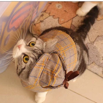 Котка Pet Detective Clothes Cape Hat Suit Смешни Cat Dog Clothes Selling Сладко Dress Up Пет Cos Clothes Сладко