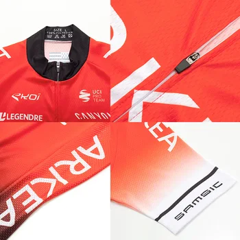 2021 Team ARKEA Cycling Jersey Bib Set МТБ France Bicycle Clothing Quick Dry Bike Дрехи да се Носят Мъжки Къс Майо Кюлот