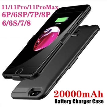 20000mah battery case For iPhone 6 6s 7 8 plus case Battery Charger Cases For iPhone 11 Pro Max Power Bank Charging Case 11pro