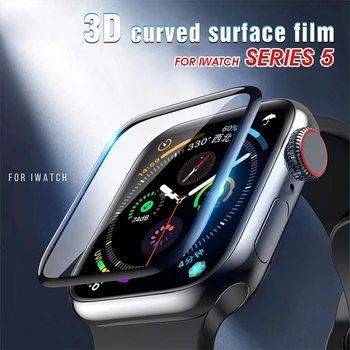 Пълна защитна керамика мека филм за Apple Watch Screen Protector 42 мм 44 мм 40 мм 38 мм iwatch 5 4 3 2 1 6 SE Не закалено стъкло