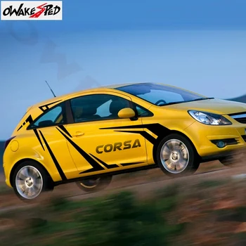 1 компл. Двете Страни Авто Стикери за Купето Интериор Етикети Състезателен Спорт Стайлинг За Opel Corsa OPC c e d Аксесоари За Автомобилни Врати Винилови Етикети