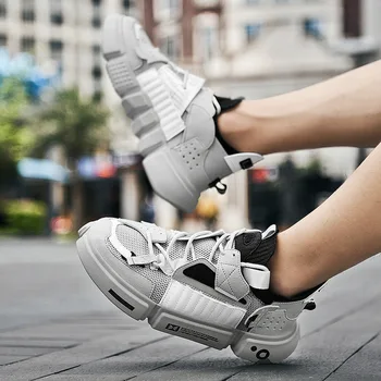 Мъжки Обувки за скейтборд Модни Маратонки на равна Платформа за жени Спортна тенис обувки за Ходене на Джогинг Чифт Ежедневни обувки Голям Размер 47
