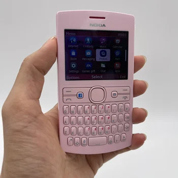 Nokia Asha 205 Рециклирани Евтин Мобилен Телефон Bluetooth Оригинален Отключени Телефон