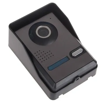 Визуален Звънец 7-Инчов видео домофон, звънец Видеотелефон Комплект Входовете на Повиквания 1 Камера, 1 Монитор за Нощно Виждане