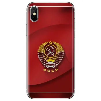 Търговците на дребно Силиконов Калъф за телефон Samsung Galaxy A10 A40 A50 A70 A3 A5 A7 A8 A9 A6 Plus 2018 2016 2017 Съветския Съюз, Знаме на СССР