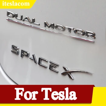 3D Метален Украса за Кола, Емблемата на Иконата Стикер Стикер Аксесоари За Tesla Model 3 Model S Model Model X Y