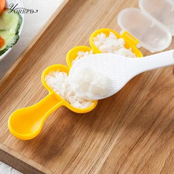 OYOREFD Ориз Топка Maker С Лъжица, Кухня направи си САМ Onigiri Maker Топка Shape Rice Топка Shaker Baby Riceball Maker Кухненски Притурка Комплекти