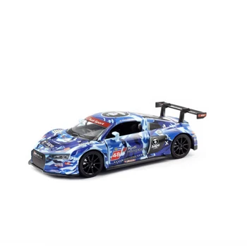 Нов 1:32 AUDI R8 LMS racing alloy car model леене под налягане и играчка модел кола умален модел на спортен автомобил детска играчка