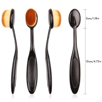 Четка За Грим Овални Козметична Четка За Грим Pro Blush Face Powder Foundation Makeup Brush Tool Brochas Maquillaje
