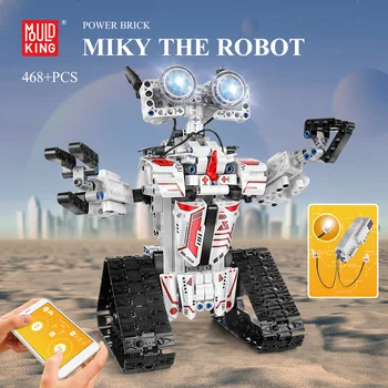 MOULD KING 15049 Creative Toys APP RC Robot Electric Building Blocks на Интелигентните Робот Bricks Kids САМ Toys Christmas Gifts
