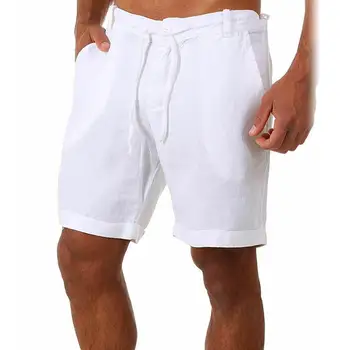 2021 Мода Ново Лято Ежедневни Тънки Спортни Къси Панталони За Мъже Плътен Цвят Дантела Къси Панталони За Фитнес Бегач Спортни Панталони