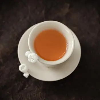 PINNY Retro Plant Ash Glaze Керамични Чаши Чай Китайски Кунг-Фу Чаени Чаши Пигментированный Цвете Сливи, Чаена чаша