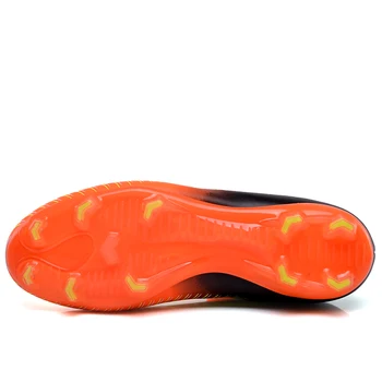 Мъжки дълги Шипове Високи Професионални Футболни обувки Полските Футболни Обувки Нов Цвят FG/TF Супер Леки ботильоны футболни Обувки, Маратонки Унисекс