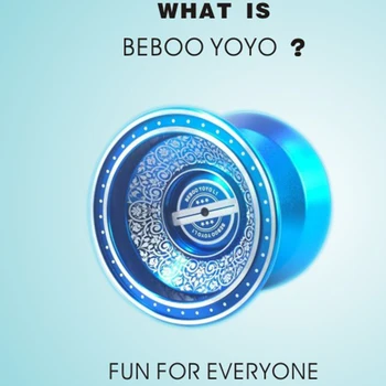 BEBOOYOYO New Metal Yoyo Professional Yoyo Set йо Йо + Ръкавица + 3 String L1 йо-Йо Goods Classic Toys Gift Present