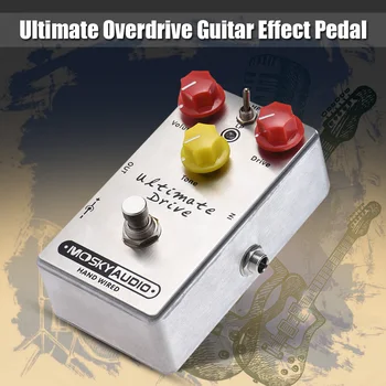 MOSKY guitar effect pedal Drive Ultimate Overdrive Guitar Effect Pedal Full Metal Shell True Bypass За Музикални Инструменти
