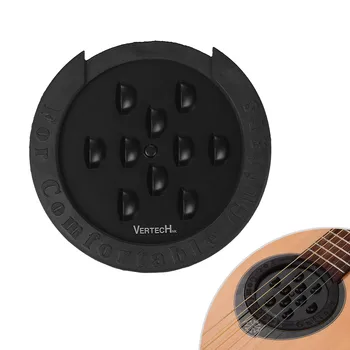 SM-10 100/102mm Guitar Soundhole Cover Sound Hole Feedback Buffer Black Dia.100mm for EQ Акустична Folk Guitars