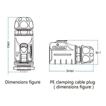 LP16 M16 4 Pin Connactor Водоустойчив Електрически Автомобили Plug Женски Конектор Панел Закрепване За Запояване Конектори 10A 18-16 AWG