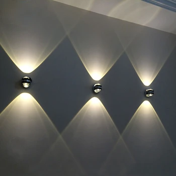 LED Wall Lamp Up Down Modern Indoor Hotel Decoration Light Хол, Спалня, Нощно Шкафче, ТЕЛЕВИЗОР Фоновото Изображение на Стена Осветление Проход