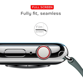 HD Гидрогелевая Защитно фолио за Smart часа Full Screen Protector Cover на Apple iWatch 5 6 40 мм 44mm Защита на Стъклото