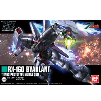 BANDAI GUNDAM HGUC 1/144 RX-160 Byarlant Z Gundam model kids assembled Robot Аниме action figure toys
