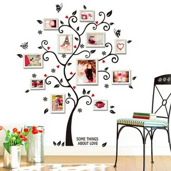 Frame Tree Wall Stickers Muslim Рибка Home Stickers Wall Decor Decals decoración de habitación декор за стаята