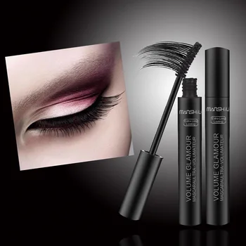 Brand New 3D Black Mascara Eye Дълги Мигли Удължаване на Заоблена Четка За Спирала Силикон Водоустойчив Грим F6Z7