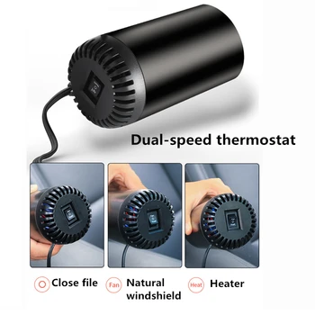 12V Heater Car Demisting Defroster Warm Winter Fan Multi-Function Automotive Supplies For RV Boats Trailer Truck Car Accessories