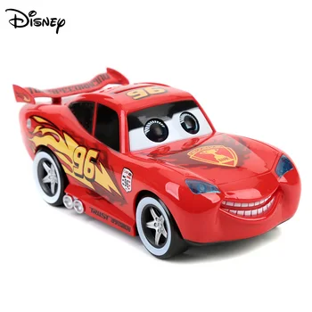 Дисни Pixar Автомобили Електрическа светлина музика фигура Мълния Маккуин Кола касичка Леене под налягане на Метални Модел на Кола Играчка Момче Коледен Подарък