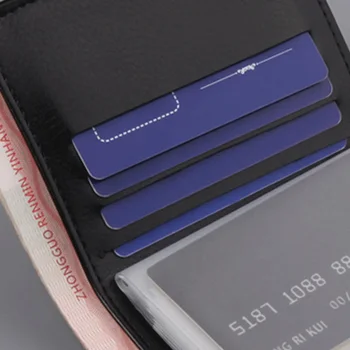 2021 Нов мъжки портфейл ултра тънък Вертикален Портфейл За монети Multi-card Package Short Fashion Портфейла Пу Wallet Leather Business Wallet