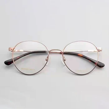 2021 Нов ВЛЕКАЧ Мода Дама Късогледство Рецепта Четене Eyegalsses Fames TF5418 Луксозни Мъжки Кръгли Метални Оптични Очила