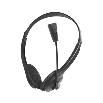 3.5 мм Кабел стерео слушалки Шумоподавляющие Слушалки с микрофон с Регулируема за Компютър, Лаптоп, Настолни Геймърски Слушалки