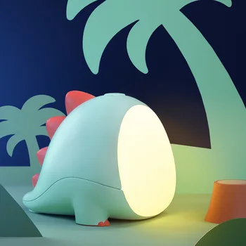 Творчески Карикатура Малък Динозавър LED нощна светлина USB Акумулаторна Настолна Лампа за деца, Подарък Спалня Нощни Украса