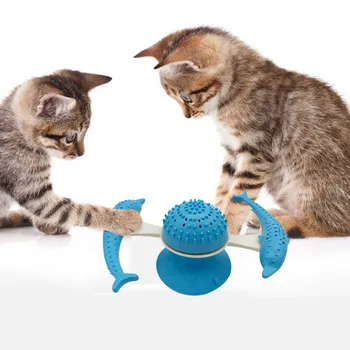 Домашен Любимец Котка Toys Обръщател Windmill Teasing Interactive Играта На Котка Stick Пъзел Training Пет Доставки