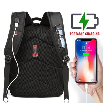 Anti Theft Travel Backpack Men Code Lock 17.3 Инчов Бизнес Лаптоп Камера Bagpack USB Зареждане на Училищни Чанти За Тийнейджъри Mochila