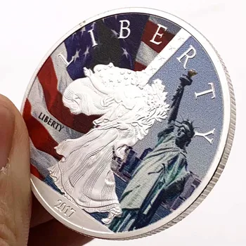2017 American Of Liberty Eagle Challenge златна монета Сребърна/Златна Възпоменателна монета на САЩ СЪС Защита Capsule Collection Gift