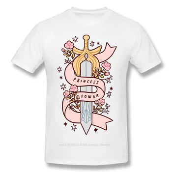 Princess PowerT-Shirt Men Top Quality Cotton Short Summer Sleeve She Ra Princess of Power Аниме Манга Casual Tshirt Губим