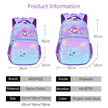 Новата Училищна Чанта За Децата На Момичето Kawaii Водоустойчив Bookbag Принцеса Pink Bagpack Дамски Ежедневни Лаптоп Чанта Тийнейджър