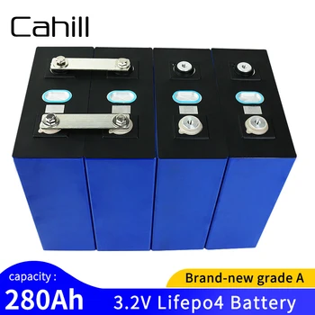 3.2 V lifepo4 battery 4бр САМ 12V 280AH rechargeable Cell pack for electric скутер RV solar storage system TAX FREE