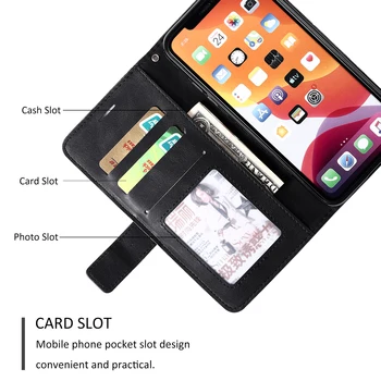 Etui Портфейла Flip Stand Case For Motorola Moto G9 Play G8 Power Lite G 5G E E7 E6S 2020 Edge Plus One Fusion Делото Fundas