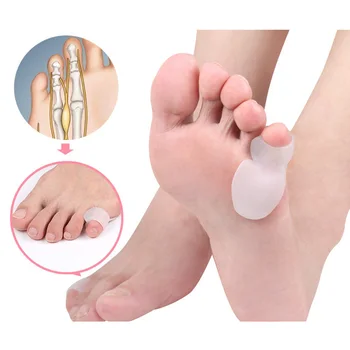 2019 Нов 1 Двойка от десния Си Палец Силикон Бурсит на Палеца на Стъпалото Гвардия Грижа за краката ортопедични разделители за пръстите на Краката си Пръст на Краката Сепаратор Спад Доставка